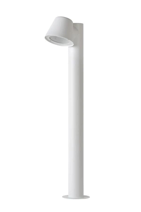 Lucide DINGO-LED - Bollard light - LED Dim. - GU10 - 1x5W 3000K - IP44 - White - turned off